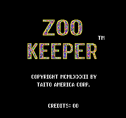 Zoo Keeper (set 1) Title Screen